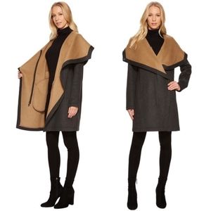 Vince Camuto Cascading Wool Coat
